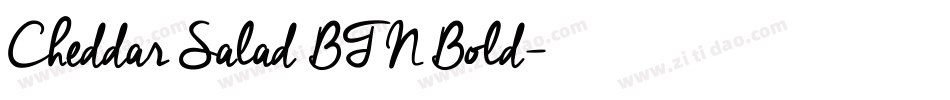 Cheddar Salad BTN Bold字体转换